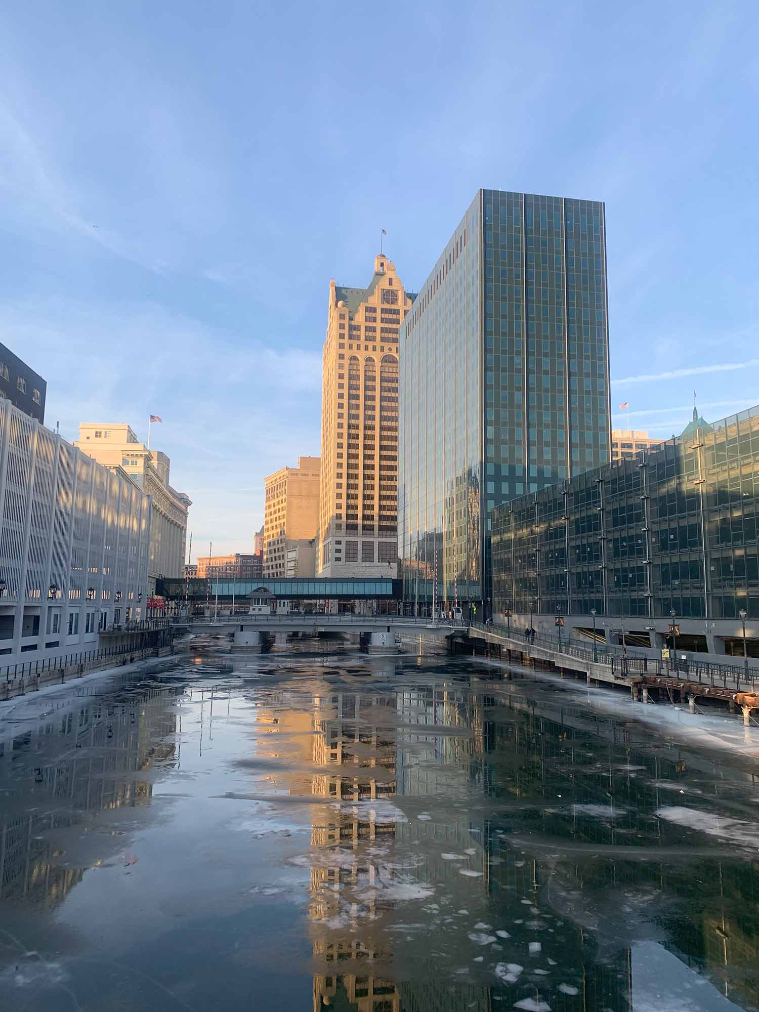 Winter Charm in Milwaukee's Downtown Third Ward